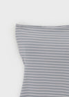 Funel Stripe Slim Tube Top (Built-in Cap)