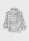 Hag Seersucker 3/4 Sleeve Check Shirt