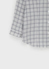 Hag Seersucker 3/4 Sleeve Check Shirt