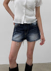 Teiko Cut-Off Denim Shorts