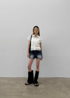 Teiko Cut-Off Denim Shorts