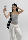 Curveuner Banding Strap Wide Pants