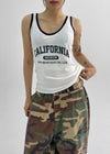 Cadello Contrast Knit Sleeveless Top