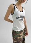 Cadello Contrast Knit Sleeveless Top