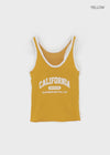 Cadello Contrast Knit Sleeveless Top