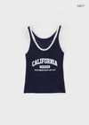 Cadello Contrast Knit Sleeveless Top