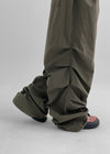 (UNISEX) Fulz Back Banding Nylon Two-way Banding Pants