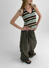 (UNISEX) Fulz Back Banding Nylon Two-way Banding Pants
