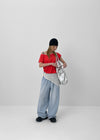 Byip Summer Banding Wide Denim Pants