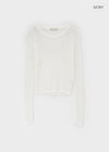 Mottin See-through Round Net Knit (30% Linen)