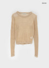 Mottin See-through Round Net Knit (30% Linen)