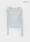 Mottin See-through Round Net Knit (30% Linen)
