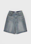 Horemt Washed Bermuda Denim Pants