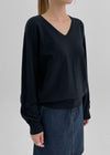 Genment Wool Cashmere V-neck Knit