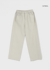 Pantalons en coton pliants larges Run the wall