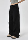 UNISEX mirror wide cotton pants