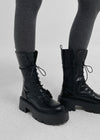 Elephant platform lace-up boots