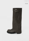 Zmov buckle folding long boots