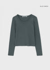 [B-BASIC] Standard U-neck long-sleeved shirt (2 SIZE)