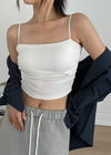 Cropped Bra Top mit integrierten Cups