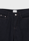 Kukah Non-Fade Raw Wide Denim-Hose