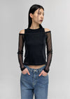 [MADE] Glossy Off-Shoulder Knit