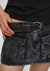 Tats studded leather belt