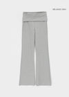 [MADE] Glossy SET - Folding Bootcut Banding Pants