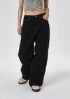 UNISEX mirror wide cotton pants