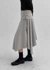 Lop Ten Unsealed Flare Midi Skirt