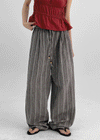 Tenma Summer Stripe Wide Banding Pants