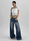 Lamins Crop Frill Blouse