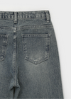 Shataring weite Bootcut-Jeans