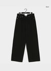 UNISEX mirror wide cotton pants