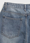 Remitin gewaschene weite Denim-Hose