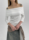 Ogunut Off-Shoulder 3/4 Sleeve T-shirt