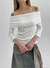 Ogunut Off-Shoulder 3/4 Sleeve T-shirt
