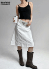 [MADE] Coats Nylon Midi Skirt