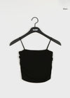 Cropped Bra Top mit integrierten Cups