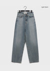 Wilmill gewaschene weite Denim-Hose