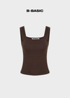 [B-BASIC] Standard Wide Square Neck Sleeveless (2 SIZE)