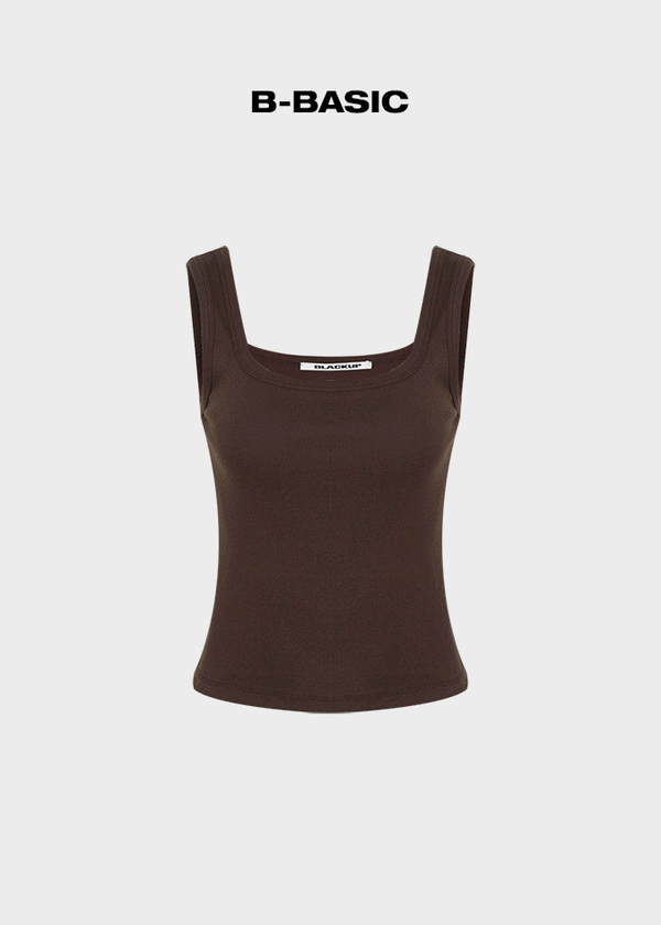 [B-BASIC] Standard Wide Square Neck Sleeveless (2 SIZE)