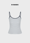 [B-BASIC] Stripe Basic Strap Sleeveless (2SIZE)