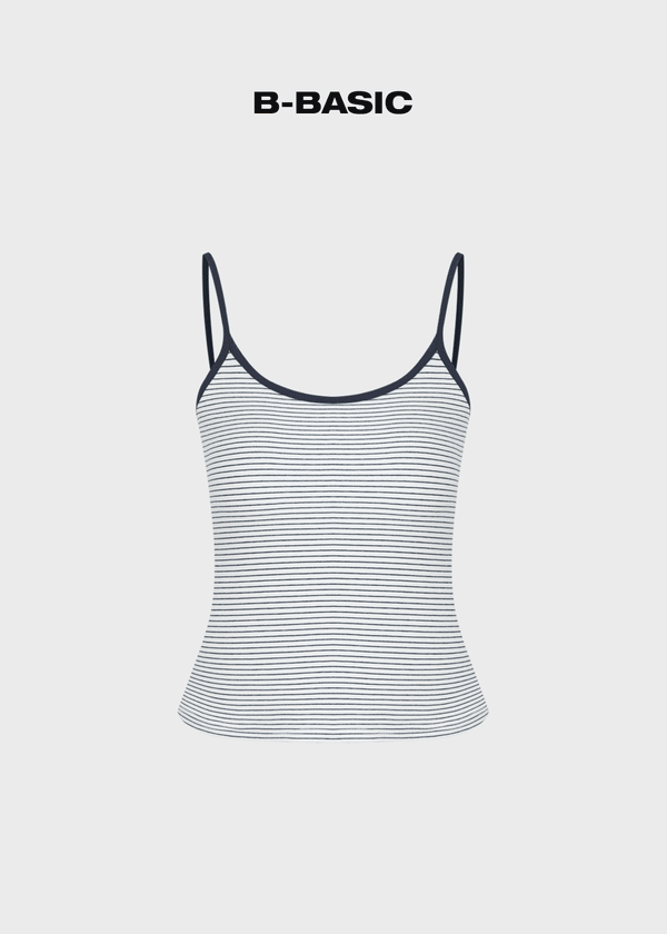[B-BASIC] Stripe Basic Strap Sleeveless (2SIZE)