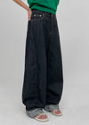 DIGIC Non-Fade Dough Balloon Denim-Hose