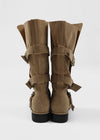 Botas Medias de Suede Plegables Gruntz Buckle