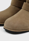 Botas Medias de Suede Plegables Gruntz Buckle