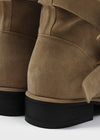 Botas Medias de Suede Plegables Gruntz Buckle