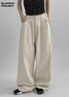 [MADE] Coffin Buckle Detail Cotton Balloon Pants