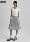 [MADE] Swalin Pleated Midi Skirt